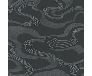 34537 - Kumano Flow Design Black Galerie Mural