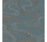 34538 - The New Design Book Abstract Blue Galerie Wallpaper