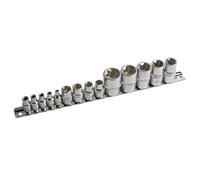 Laser Star Socket Set 3482 - 1/4", 3/8", 1/2" Drives - 14pc
