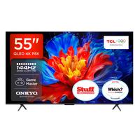 [£349 with Voucher, No Code Reqired] TCL 55P8K QLED 4K HDR PRO Smart GOOGLE TV-55P8K-UK(288Hz Game Accelerator, ONKYO 2.1 SOUND SYSTEM, Miracast & Google Cast)