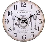 34cm Bon Appetit Clock Something Different White One Size