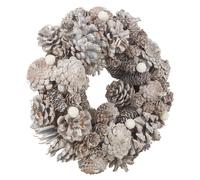 (34cm, Natural) Christmas Wreaths Pine Cone Door Flower 24-34cm