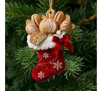 34HD Bread Stocking Ornament Baker Sourdough Bread Lover Christmas Christmas Ornaments 2026 Gifts for Women Ornaments for Christmas Tree Decor Hanging Keepsake