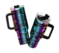 34HD Doctor Tumbler 40oz with Handle and Straw - Bigger on the Inside Travel Mug - Insulated Stainless Steel Water Bottle - Funny Sci-Fi Fan Cup - Gifts for Bookworms, Geeks, Nerds