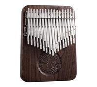 34Key Kalimba Thumb Piano - Relief Carving, Premium Black Walnut Body, Double-Layer Mineral Metal Keys, Ideal for Beginner Children Adults(34Key- C Note)