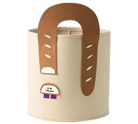 34L Large Collapsible Felt Storage Bin with Handles - Fabric Organizer Basket for Closet Toy Clothing Home Organization