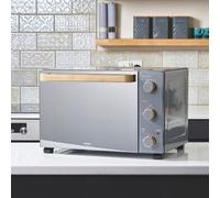 34L Mini Oven - Electric Multifunction Countertop Cooker 1500W Cooks Professional Grey One Size