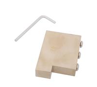 34mm Electric Guitar Tremolo Block String Spacing Full Brass 32/34/37/42mm Tremolo Block For Guitar Tremolo Bridge Brass Tremolo Base L-Shape Tremolo Block
