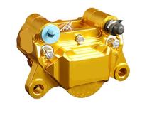 34mm X 2 Piston Rear Brake Caliper For Motorcycle 84mm Mounting Compatible With MSX125 NIU N1 BWS RS100 GTR M3 CNC ADL-28 Universal Fit(Gold)