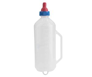 34OZ 1000ML Lamb Milk Bottle Baby Calf Goat Milk Feeder Bottle Milk Feeding Sheep Replacement Nursing Bottle with Hand Grip & Scale Screw on Teat Feeder Detachable Nipple