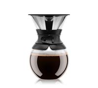 34oz Pour Over Coffee Maker, High-Heat Borosilicate Glass with Reusable
