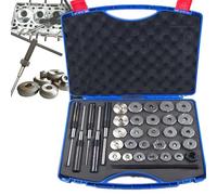 34PC Valve Seat Reamer & Grinding Tool Set, 22-38mm for Auto Engine Repair