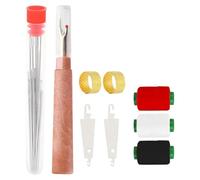 34PCS Big Eye Steel Sewing Needles Kit, Needles Thread Hand Repair Tools, Portable DIY Hand Made Craft Set, Sewing Working Kit for Handcraft Lovers