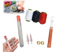 34PCS Sewing Tool Set,Embroidery Tool Kit,Include 25 Steel Needles,Sewing Tools Set,Needles Thread Hand Repair Tools,Portable Sewings Working Kit for Beginners,Professional DIY Lovers