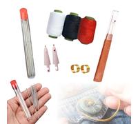 34Pcs Sewing Tool Set, Embroidery Tool Kit, Needles Thread Hand Repair Tools, Multi Purpose Needle and Thread Kits, Portable Beginners Hand Made Craft Set, Professional DIY Lovers