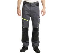 (34R, Grey/Black) Lee Cooper Mens Reflective Holster Pocket Work Cargo Trousers