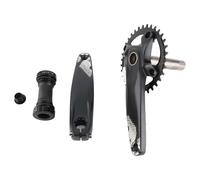 34T Crankset Hollow Integrated 8 12 Speed Positive Negative Tooth BCD104MM Chainring Crank Set Mountain Cycling Aluminum Alloy Lightweight Durable