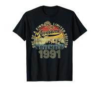 34th Bday Gifts for Men November 1991 34 Year Old T-Shirt