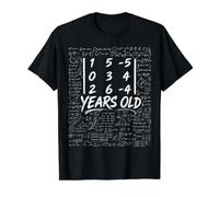 34th Birthday Matrix Determinant Math Nerd Funny Value Graphic T-Shirt, Men, Black, L