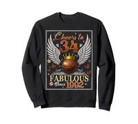 34th Birthday Women Cheers to 34 Years Fabulous Since 1992 Sweatshirt