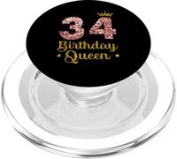 34th Queen Birthday 34 Years Thirty-Four PopSockets PopGrip for MagSafe