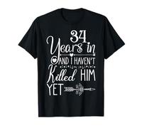 34th Wedding Anniversary for Her Wife Just Married 34 Years T-Shirt