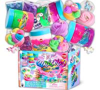 35.16 FL OZ Cloud Unicorn Slime for Girls 68 FunKidz 1040 ML Rainbow Premade Slime Toy Pack Birthday Party Gifts for Kids