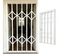 35 37 39 43 55 79 83 in High Folding Door with Door Lock, Anti-Burglar Retractable Window Security Grilles, Lightweight Window Bars(W55xH65cm/22x26in)