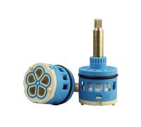 35/37mm Shower Cartridges, 4-Way Faucet Ceramic Disc Cartridge Replacement for Single Dual Handles Shower Faucet, 5-Way Ceramic Faucet Valve (VV-37MM-85MM)