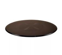 35" 39" Brown Lazy Susan Turntable 20in Tempered Glass Swivel Serving Tray Heavy Duty Tabletop Serving Plate with Silent Bearing (Size : 80cm/31in)