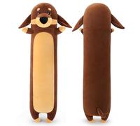 35.4 inch Large Plush Dachshund Dog Long Body Pillow Giant Plush Toy Stuffed Dog Stuffed Animal Soft Plushies Long Plushie Puppy Shaped Cuddly Toy Anime Hugging Pillow Cute Toy as Gift for Birthday