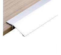 35.4 x 1.4 inch Floor Transition Strip, Aluminum Threshold Trim for Indoor/Outdoor Doorway Ramps(Silver)