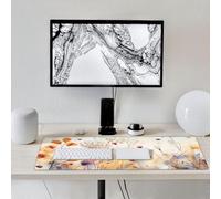 35.4 x 15.7 in, KOBWOPI XXL Large Mouse Pad for Desk, Extended Keyboard Mouse Mat for Computer Office, Big Mouse pad with Stitched Edges, Gaming Pc-Wild Grass and Flowers