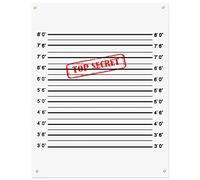 35.4 x 47.2In Secret Agent Mugshot Backdrop Mugshot BoardTop Secret Party Supplies Mystery Party Decorations for Birthday Game Prop Photography Spy Themed Party
