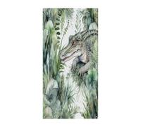 35.4" X 70.9" Door Cover Holiday Party Door Banner Decorations Crocodile Green Printed Front Door Banner Winter Decorations Indoor Outdoor Home