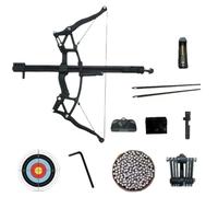 35-40LBS Compound Hunting Bow for Adults with Green Laser Sight & Steel Ball Launcher, Includes Carry Bag and Target Balls (Right Handed)