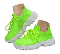 35 44 Large Size Sports Women's Shoes Breathable Sock Shoes One Foot Stirrup Loafers (Dark Green #1, 5)