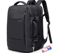 35-45L Carry On Backpack Weekender Travel Backpacks 17.3 inch Laptop Back Pack Business Expandable Bag for Men and Women, Black-35l, 35l, Backpack