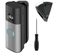 35-55°Adjustable Ring Doorbell Angle Mount with Double Screw Lock Structure | Fits Ring Battery & Wired Doorbell/Pro/Plus (New Model), Adjustable Tilt Corner Mount Bracket, Universal Side Installation