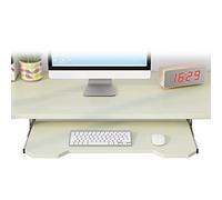 35.5cm Desktop Exteon with Silent Rails Adjustable Keyboard & Mouse Platform Under Desk Sliding Keyboard Tray for Office Use