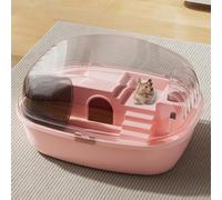 35.5x27.5x20cm Large Hamster Cage, Clear Acrylic Mice House And Habitats, Small Animal Habitats For Pet Hamsters, Gerbils, Mice, Includes Water Bottle, Exercise Wheel, Food Dish & Hamster -Out