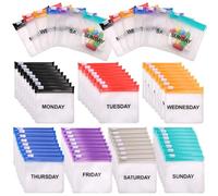 35&70P Pieces Pill Pouch Bags Zippered, Anglecai Reusable Pill Pouch for Medicine Bags Portable for Pills Bags Self Sealing Travel Pill Packets with Slide Lock Pill Baggies for Pill Storage (70)