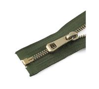 35-85 cm 5# Metal Zipper Open-end Zipper for Sewing Down Jacket Coat Clothing Sewing Accessories, 45cm