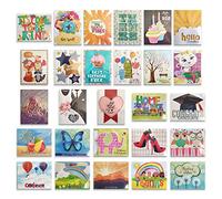 35 All Occasion Handmade Boxed Set of Assorted Greeting Cards - Embellished, Unique Designs with Coordinating Envelopes - Birthday, Baby, Wedding, Sympathy, Thinking of You Cards
