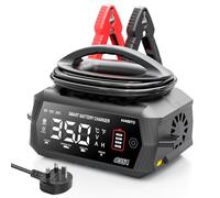 35 Amp Car Battery Charger, 12V/24V Lithium LiFePO4 Battery Charger Automatic Battery Maintainer, Portable Smart Trickle Charger for Automotive Car Truck Motorcycle Lawn Mower Boat AGM Gel