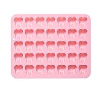 35 Cavity Mini Tooth Silicone Mold, 3D Small Molar Molds Tray for Baking Chocolate Gummy Candy Jello Fondant Dessert Resin Clay Decorating