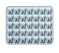 35 Cavity Mini Tooth Silicone Mold, 3D Small Molar Molds Tray for Baking Chocolate Gummy Candy Jello Fondant Dessert Resin Clay Decorating