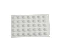 35-Cavity Thickened Truffle Chocolate & Mousse Silicone Mold - French Dessert Sphere Baking Tools with Filling Core