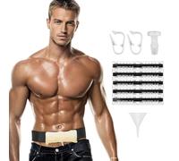 35'' Concealed Urine Test Kit with Silicone Funnel & 10 Temp Strips, Comfortable Storage Belt with Catheter & Lightweight Urine Bag for Tests, Travel and Emergencies (Black, Size M)