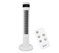 35" Digital Tower Fan White 3 Speed Quiet Cooling Oscillating w/ Remote Igenix